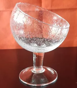 Handgeblasene Blase Eis-/Wüstenglas (Schüssel), Top Zustand, kein Riss - Bild 1 von 11