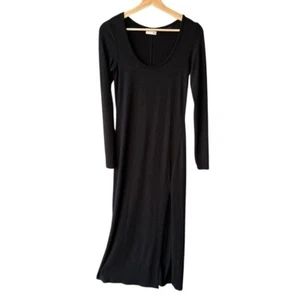 Maxi Vestido Wilfred Free Aritzia Bodycon Suéter Manga Larga Abertura Frontal Talla Pequeña - Imagen 1 de 5