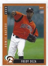2009 Bowie Baysox (Double-A Baltimore Orioles) Fredy Deza