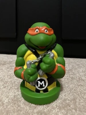 Teenage Mutant Ninja Turtles - TOPPER DE BAÑO DE BURBUJAS VINTAGE, Miguel Ángel, 1990 Foto 1 de 4