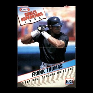 Frank Thomas 1995 Kraft Singles Superstars Chicago White Sox #14 R312J 6