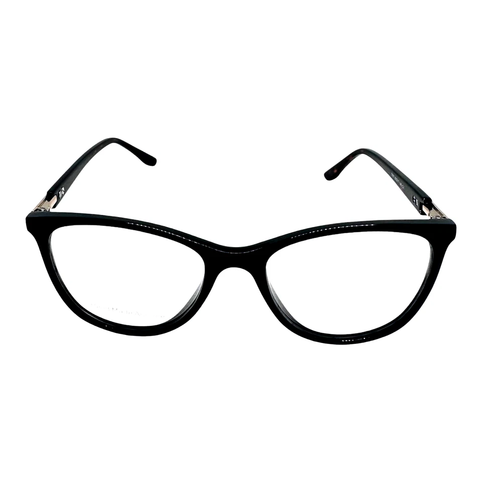 Anteojos para mujer ojo de gato negro dorado acetato habanero hechos a mano 48-17-140 Foto 1 de 4