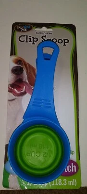Brand New! Bow Wow Pals Collapsible Clip Scoop For Dogs  1/2 cup - Image 1 of 2