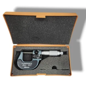 Mitutoyo Combimice Micrometer 0-1" 0-25mm No 159-211 N w/Case Japan NEW! - Picture 1 of 3