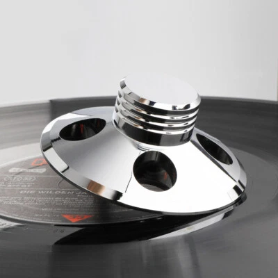 Aluminum Alloy LP Vinyl Turntable Record Weight Clamp Disc Stabilizer 107g - Image 1 of 4