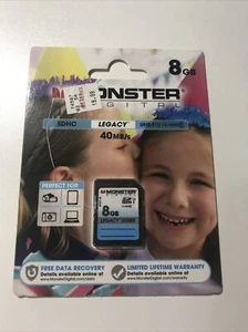 Carte avancée SDHC Monster Digital Legacy - Classe 10 - 40 Mo/s - 8 Go - Photo 1/2