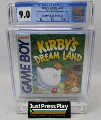 Kirby's Dream Land Nintendo Game Boy CIB CGC Graded 9.0 - Image 1 of 4