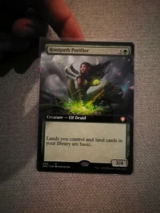 Mtg rootpath purifier extended art card brother's war english - Imagen 1 de 3