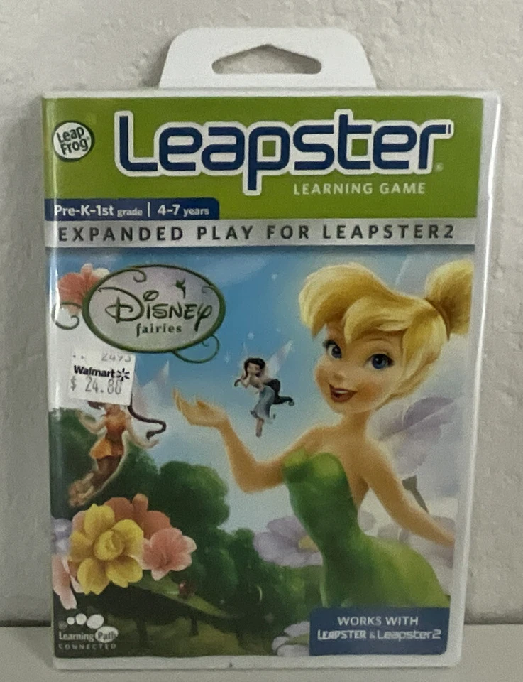 Leap Frog Leapster Learning Game Disney Fairies - Pre-K-1st Grade - Age 4-7 New - Image 1 of 2