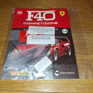 #32 SELLADO DE FÁBRICA PANINI FERRARI F40 COMPETIZIONE (CONSTRUYE TU PROPIO 1:8) PIEZAS Y CARGADOR) - Imagen 1 de 1