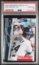1994 Super Nintendo Ken Griffey Jr Promo Card PSA 10 Gem Mint Pop 50