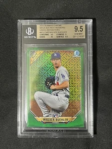 Walker Buehler 2018 Bowman Chrome ROY Favorites Green Refractor 25/99 BGS 9.5 - Picture 1 of 3