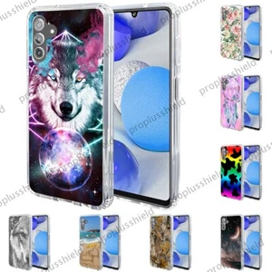 For Samsung Galaxy A13 5G Slim Shockproof Hybrid Printed Case+Tempered Glass y3 - Picture 1 of 23