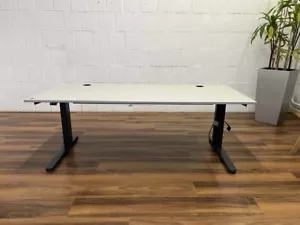 VS elektrischer Sitz-Steh-Schreibtisch 180cm grau anthrazit - Bild 1 von 8