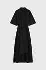 Lee Mathews Petra Shirtdress Black Size 0