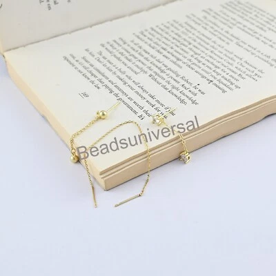 Schöne Designer Handgemacht Einzel Ohr Set Ohrringe für Damen Smaragd Nieten - Bild 1 von 3