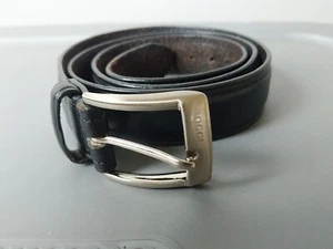 BOGGI MILANO MADE IN ITALY BLACK LEATHER BELT 105 SIZE 42 Q - Picture 1 of 14
