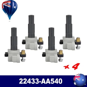 4X Ignition Coils Pack Set For Subaru Impreza WRX Forester Legacy 22433-AA540 OE - Picture 1 of 6