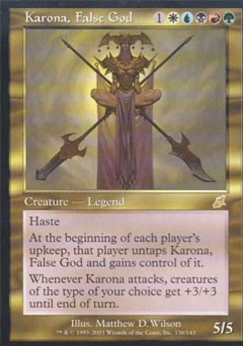 Karona, False God -Foil Light Play MTG Scourge - Image 1 of 1