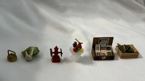 Lotto 6 Macinacaffè Frutta e Verdura Ceramica Miniatura Casa delle Bambole Frutta - Foto 1 di 24