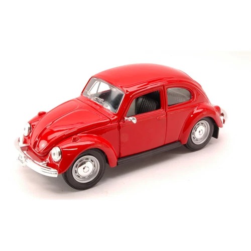 VW MAGGIOLINO 1973 RED 1:24 Maisto Auto Stradali Modellino Nuovo - Immagine 1 di 1