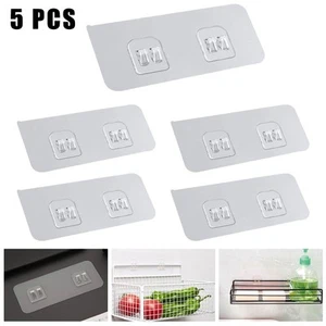Impermeable Transparente Estante de Pared Adhesivo Estante Tornillo Adhesivo/Gancho Househosy - Imagen 1 de 12