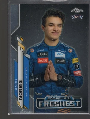 2020 Topps Chrome Formula 1 Lando Norris Freshest Card #199 Rookie RC McLaren F1 - Imagem 1 de 2