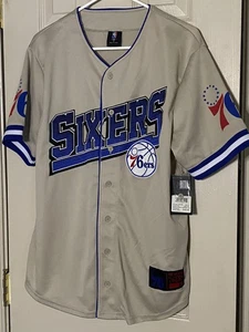 Philadelphia Sixers Basketball NBA Trikot Baseball Medium Neu mit Etikett - Bild 1 von 3