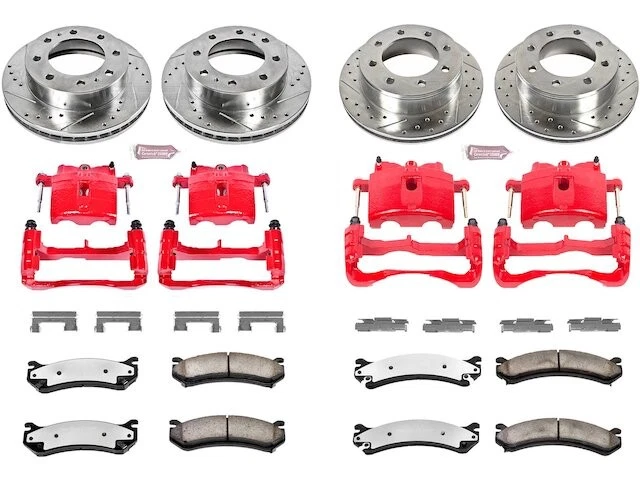 Front and Rear Brake Pad and Rotor Kit For 2007 GMC Sierra 3500 Classic DB161QV - Image 1 of 1