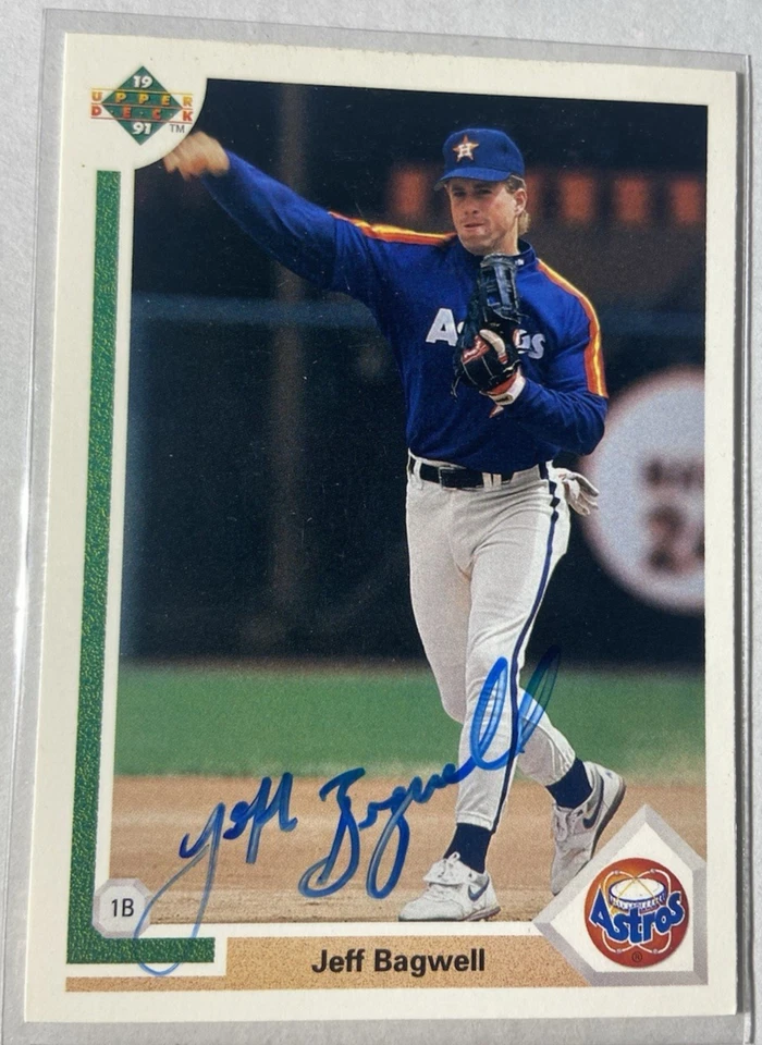 Jeff Bagwell 1991 Upper Deck Rookie Card #755 RC Autograph In Person Auto - Image 1 of 4