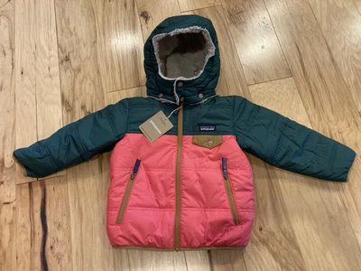 Kids Patagonia Reversible Tribbles Hoody, 4T, Sierra Pink,  Fleece - Image 1 of 4