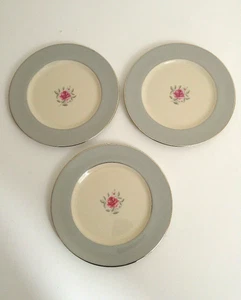 Vintage Flintridge China Brot & Butter Teller 3 Stück Made In USA - Bild 1 von 12