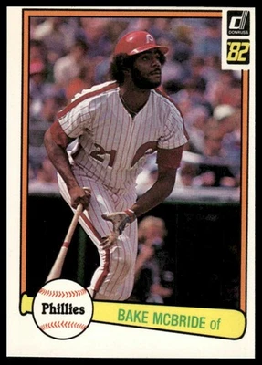 1982 Donruss #497 Bake McBride MINT Philadelphia Phillies - Image 1 of 2