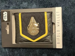 OFFICIAL SOLO: A STAR WARS STORY MILLENNIUM FALCON METAL BLACK WALLET NEW - Picture 1 of 6