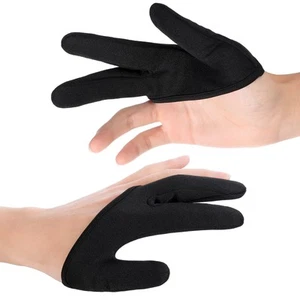 2 Pcs Heat Resistant Gloves for Hair Styling Curling Wand 3 Finger Reusable M... - Picture 1 of 7