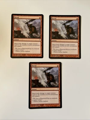 SET OF 3 Skred Coldsnap (NM) MTG Playing Card - Image 1 of 2