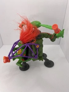 1991 TMNT NINJA TURTLES ROCKSTEADY'S POGOCOPTER & 1993 Tmnt Troll Vintage - Picture 1 of 22