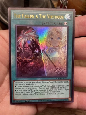 The Fallen & The Virtuous CH01-EN019 1st Edit Ultra Rare NM! +Bonus FREESHIP! - Image 1 of 4