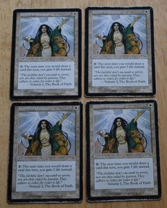 MTG 4x Rare PAROLE DI CULTO dell'incanto bianco - Foto 1 di 2