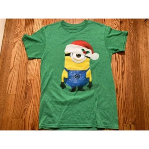 Santa Minion Christmas Celebrations T-shirt. Ugly Christmas Shirt. Approx Size M - Picture 1 of 1