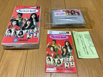 JWP Pure Wrestle Queens CIB Nintendo Super Famicom SFC IN Stock Japan import - Image 1 of 4