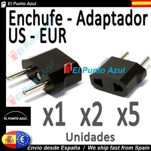 Enchufe Adaptador USA a EUR ★ Adapter Plug Male - Female USA to Europe Travel - Bild 1 von 12