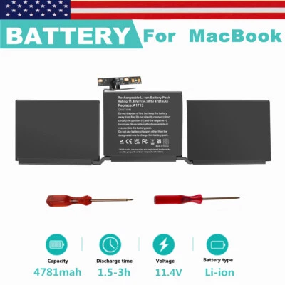 A2171 A2159 A2289 A2338 Battery For Apple MacBook Pro 13" Mid 2019 2020 A1713 - Image 1 of 4