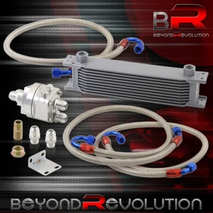 For Ford Mustang 9 Row Rear Diff Differential Oil Cooler + Filter Relocation Kit - Picture 1 of 4