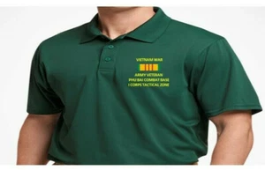 CAMISA POLO/SUDOR/CHAQUETA BORDADA PHU BAI COMBAT BASE I CORPS TZ VIETNAM* - Imagen 1 de 3