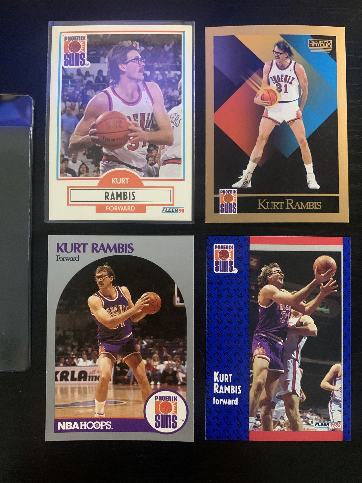 1990-91 Fleer Kurt Rambis Skybox NBA Hoops 1991 Fleer Phoenix Suns LA Lakers