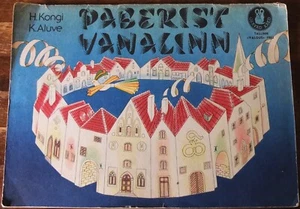 Tallinn Old Town Layouts from Paper Soviet Estonia Kids Book 1983 - Picture 1 of 12