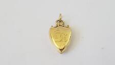 1900s Art Nouveau 18ct Antique Gold Watchchain Fob Heart Locket Pendant 8g