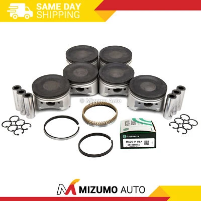 Pistons w/ Rings fit 97-04 Mitsubishi Diamante Montero Sport 3.5L 6G74 - Image 1 of 4