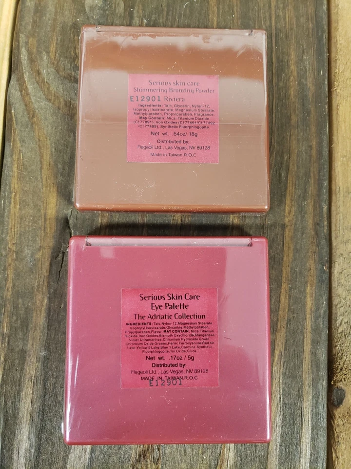 Serious Skincare Eye Shadow Palette Adriatic Shimmering Bronzer Cheek Powder  - Image 1 of 1